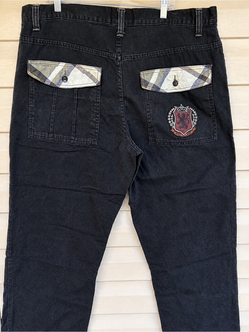 Y2K Red Ape Baggy Wide Leg Skate Pants Black